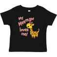 thumbnail image 3 of Inktastic My Meemaw Loves Me- Cute Giraffe Boys or Girls Baby T-Shirt, 3 of 5