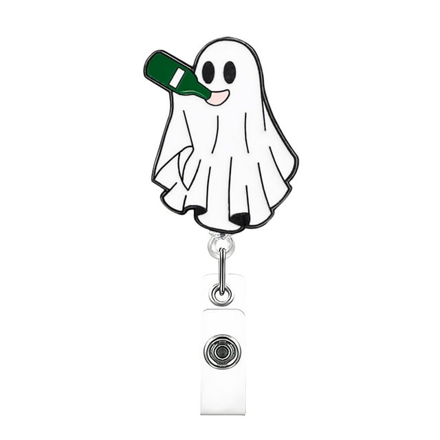 Oliegs Funny And Cute Badge Reel With Clip Closure For Doctors Teachers Students Workers Etc Cartoon Pattern Badge Workplace Induction Graduation