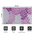 thumbnail image 5 of Purple Floral and Petal Pattern Door Rugs,Washable Non Slip Door Mats Indoor,Decorative Door Mats,Entry Mat Indoor for Entrance,Bedroom,Kitchen,Bathroom,17"x30", 5 of 6