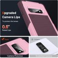 thumbnail image 6 of Designed for Samsung Galaxy S10 Plus Case Galaxy S10+ Case Gift Militay Grade Drop Protective Rugged Cover Shockproof Case for Galaxy S10 Plus Phone Case for women men boy girl (Pink+Rose Red), 6 of 16