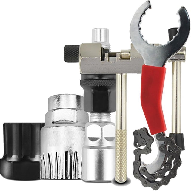 Langgg 5pcs/set Kits d'Outils de Réparation Support de Chaîne Détachant Manivelle Outil de Clé Vélos Outil de Réparation d'Entretien