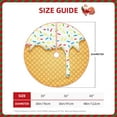 thumbnail image 2 of Sikiie White Ice Cream Nativity Christmas Tree Skirt, Jesus Christian Winter Holiday Tree Mat Decoration(30-48IN)36", 2 of 6
