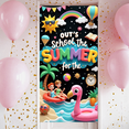 thumbnail image 5 of Bright Colors Summer Banner Cartoon Design School's Out Holiday Wallpaper for Beach Party Kids Celebration Indoor Decoration, 5 of 8