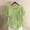Green, variant on Boho Tops for Women Tee Shirts Crewneck Cotton Linen Summer Short Sleeve Ladies T Shirts Soft