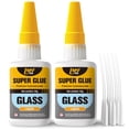 thumbnail image 2 of Glass  Glue Liquid, Clear  Cyanoacrylate Adhesives for Glass Repair,  Purpose CA Glue for Ceramic   Mirror  Model   Pottery Porcelain Stone, Thin, 2 of 7