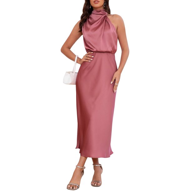 Vestido De Satén Formal Con Hombros Descubiertos Y Abertura En El Muslo Vestido De Noche Para Fiesta De Graduaci%252525c3%252525b3n, Boda, Cena, Gala P 40223192