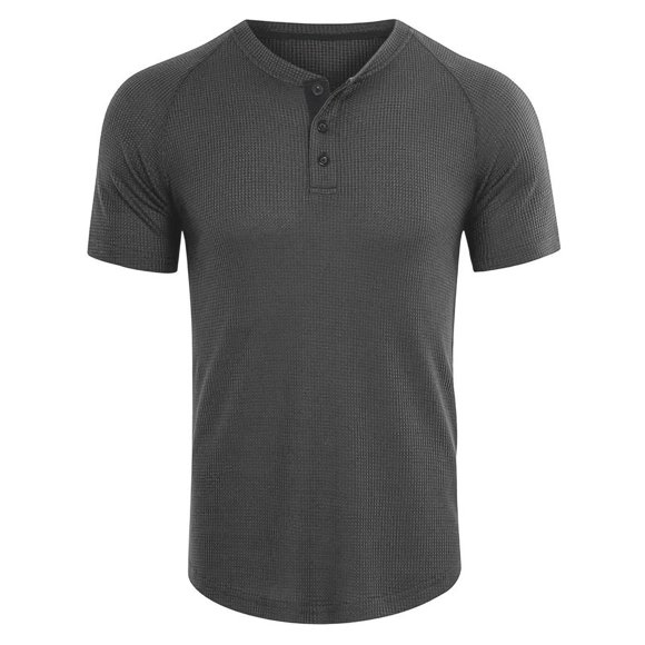 Men's Waffle Henley