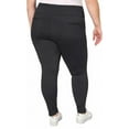thumbnail image 5 of Mondetta Womens Midweight High Rise Jacquard Knit Legging, XX-Large, Black/Gray, 5 of 5