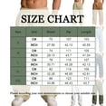 thumbnail image 3 of Mohiass Baggy Wide Leg Sweatpants Fall Casual Uncuffed Open Bottom Lightweight Drawstring Stretch Pants Men White S, 3 of 4
