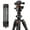 Black, variant on K&F CONCEPT 64"/1.6m Carbon Fiber Camera Tripod with 360 Degree Ball Head,Lightweight 8kg/17.6lbs Load Travel Quick Release Plate for DSLR Cameras Indoor Outdoor