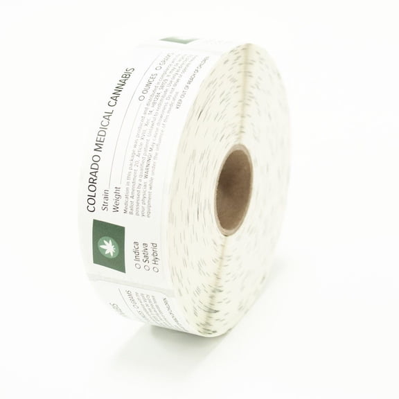 Colorado Medical Cannabis Rx Direct Thermal Compatible Labels