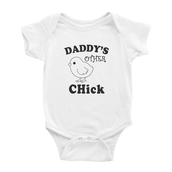 Daddys Other Chick Cute Baby Romper Boy Girl Clothes Unisex