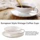 thumbnail image 3 of Naiovety Retro Ceramic Home Drinking Equipment Gift Taza de té de la tarde Juego de platillos Tazas de café Fiesta de oficina Teatime Juegos de servir café y té, 3 of 6