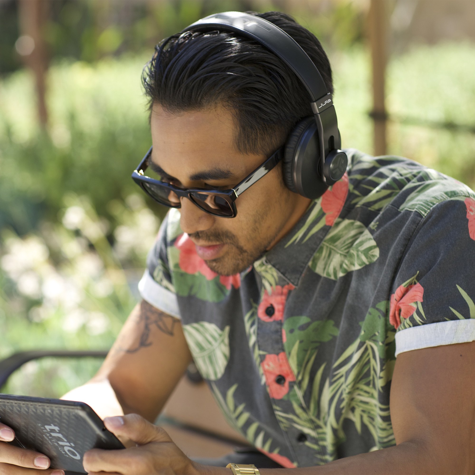 JLab Audio OMNI Premium Over-Ear Bluetooth Headphones with Mic - Black - image 5 of 7