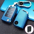 thumbnail image 5 of Tpu Carbon Filber Car Key Case Cover For VW Volkswagen Golf 7  Passat B8 For SEAT Ateca Leon FR 2 Ibiza For Skoda Octavia A7, 5 of 8