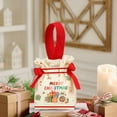 thumbnail image 4 of 7.4x7x3.14 Inch Christmas Candy Canvas Bag with Drawstring, Festive Handbag for Party Gifts and Decorations, Fabric Gift Bag for Holiday Celebrations, 4 of 6