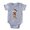 Heather Grey, variant on CafePress - Chihuahua Santa - Cute Infant Baby Football Bodysuit