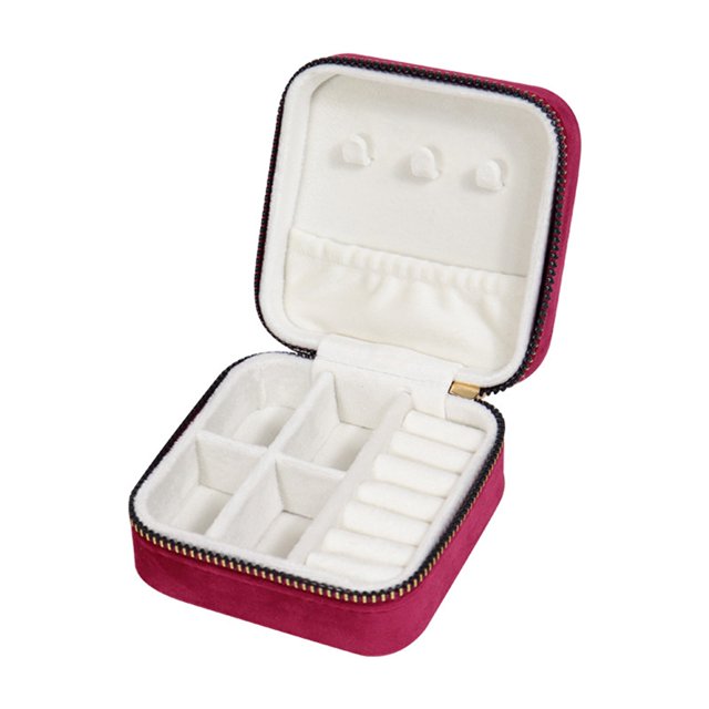 Meitianfacai Rectangular Jewelry Organizer Box Jewelry Display Storage Container Earring Ring Necklace Storage Case Valentine's Day Gifts for Her