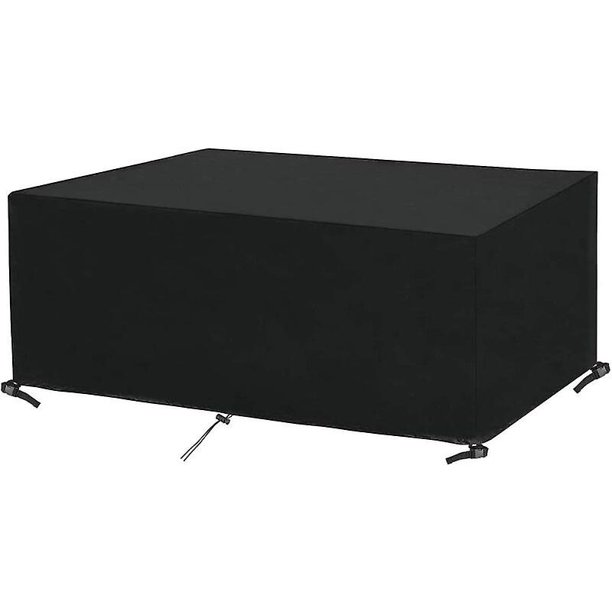 Cubierta rectangular para mesa de jardín Cubierta para muebles de exterior Cubierta impermeable para muebles de jardín Lona impermeable Tela Oxford (170 X 94 X 71 cm),11 Feliz Sencillez