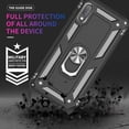 thumbnail image 2 of Samsung A10E Phone Case, Galaxy A10E Phone Case with Screen Protector, Military Grade Protective Cases with Ring for Samsung Galaxy A10E (Black), 2 of 14