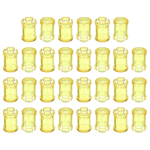 Uxcell 5mm LED Lamp Socket Light Emitting Diode Holder Cap, 30 Pack Yellow
