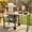 Gray(W/ DRAWER), variant on MEETFAV Foldable Outdoor Grill Cart Patio with Trash Rack, Drawer, Foldable Top & Storage Space Prep Station BBQ Cart for Backyard, Patio, Black