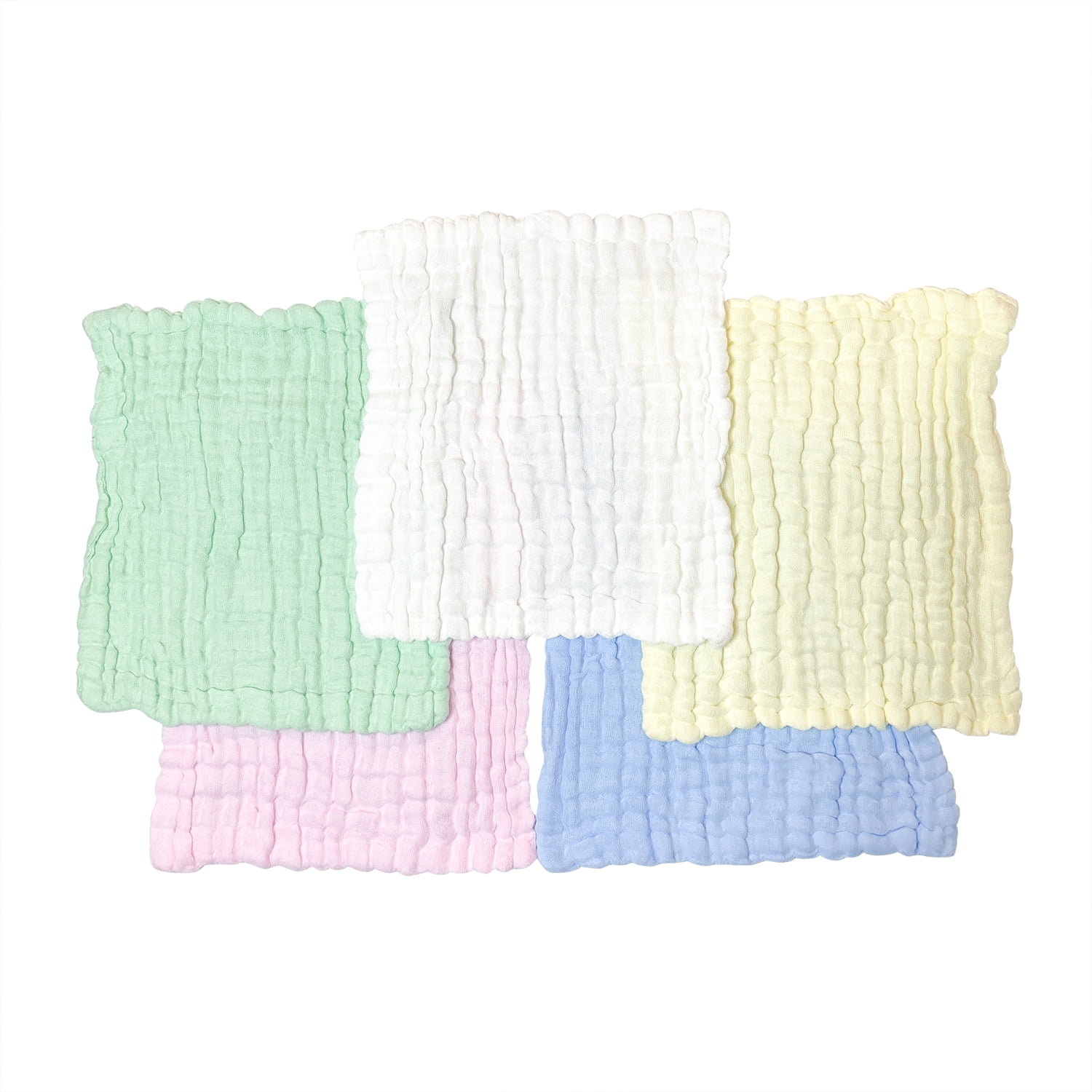 Baby Muslin Washcloths, Soft Newborn Baby Face Towel and Muslin