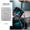 thumbnail image 2 of KAKOWELY Electronic Mounting Plate Guitar Jack Socket Plate Curved Recessed Rectangle Style Output Jack Plate Musical Instruments Part Silver,4.72X"X3.54"X0.79", 2 of 4