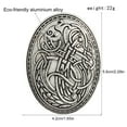 thumbnail image 6 of SIEYIO Scandinavian Wolf Shield Brooch Adornment Fashionable Lapel Pin for Daily Wear Dates, 6 of 14