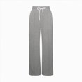 thumbnail image 4 of NOLDARES Girls Straight Wide Leg Track Pants Elastic Waist Casual Baggy Athletic Pants Loose Jogger Sweatpants(Grey,9-10 Y), 4 of 5