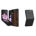 thumbnail image 1 of Bemz Premium Bundle for Samsung Galaxy Z Flip 3 5G: Slim Snap-On Protector Case (Dark Brown Wood), Rear Camera Glass Protector, 1 of 7