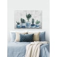thumbnail image 3 of Marmont Hill Blue and White Succulent Pots Canvas Wall Art, 12" x 18", 3 of 7