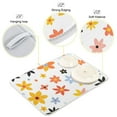 thumbnail image 3 of Yayeee Dish Drying Mat for Kitchen Counter 16"x18" Microfiber Absorbent Pad, Colorful Retro Floral, 3 of 7