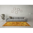 thumbnail image 3 of Ahgly Company Indoor Square Persian Yellow Traditional Area Rugs, 3' Square, 3 of 4