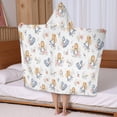 thumbnail image 5 of Princess and Cat Pattern Hooded Bath Towel，50"x30" for Ages 3 To 12 Kids, Quick Dry Lightweight Soft Microfiber Hood Beach Towel Cover Up for Kids, 5 of 7