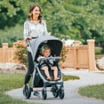 thumbnail image 3 of Chicco Bravo Quick-Fold Stroller - Black (Black), New, 3 of 12