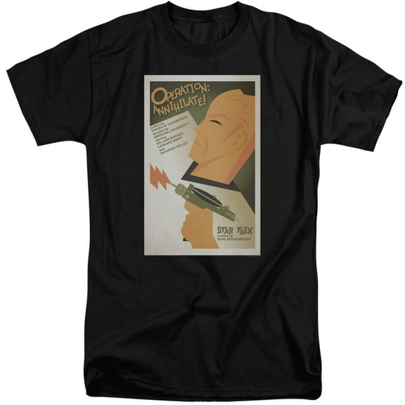 Star Trek Tos Episode 29 Adult Tall T-Shirt 18/1 T-Shirt Black