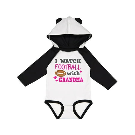 

Inktastic I Watch Football with My Grandma Gift Baby Girl Long Sleeve Bodysuit