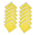 thumbnail image 3 of Fingercraft Dinner Cloth Napkin, Cotton Linen Blend, Metered Corner Table Napkins with Classic White Lace, 12 Pack, 12”x12” Yellow, 3 of 10