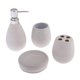 thumbnail image 2 of Vaso del tenedor del cepillo de dientes de la botella de la loción del plato de jabón, accesorios del cuarto de baño Blanco Sunnimix Vaso del dispensador de jabón, 2 of 8