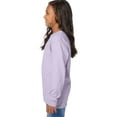 thumbnail image 2 of Hanes Kids' Garment Dyed Long Sleeve T-Shirt Future Lavender M, 2 of 8