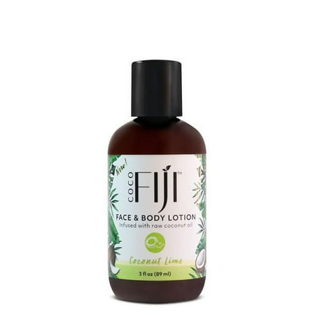 Coco Fiji Face & Body Lotion Infused With Coconut Oil | Lotion for Dry Skin | Moisturizer Face Cream & Massage Lotion for Women & Men | not pursue 3 oz