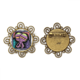 thumbnail image 1 of Broche de flores grabado Mexicon Unbranded, 1 of 3