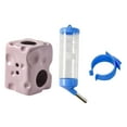 thumbnail image 3 of S SERENABLE Distributeur d'Eau en Forme de Fromage avec Support pour Réservoir en Verre 2 en 1 Design Violet, 3 of 9