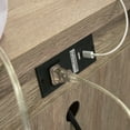 thumbnail image 3 of My Texas House Monroe 1 Drawer Nightstand, with USB, Brushed Oak Finish, 3 of 19
