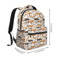 thumbnail image 2 of Easygdp Shiba Inu Dog Mochila Ergonómica Versátil para Laptop - Múltiples Bolsillos, Correas Ajustables, Unisex para Escuela, Viajes y Actividades al Aire Libre-One Size, 2 of 5