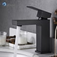 thumbnail image 6 of Oakland Matte Black Bathroom Faucet Single Hole, Single Handle Bathroom Sink Faucet Brass Vanity Faucet with Pop Up Drain Assembly Supply Lines, 6 of 10