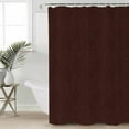 thumbnail image 2 of 72x78 Inch Shower Curtain Solid Brown Bathroom Decor Waterproof Fabric Bathtub Bath Curtains Decorative Vintage Minimalism Abstract Denim Pattern Extra Long Shower Curtain Set with Hooks, 2 of 6