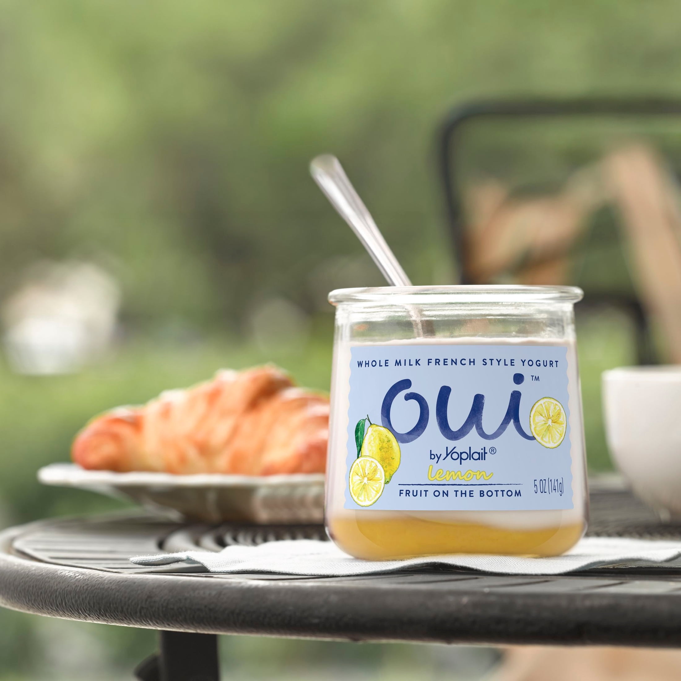 Oui by Yoplait French Style Lemon Whole Milk Yogurt, 5 OZ Jar