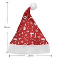thumbnail image 4 of Christmas Santa Hat – Classic Red Santa Claus Hat with White Plush Trim & Pom, Soft Polyester Xmas Party Headwear for Holiday Decoration & Festive Costume Accessory, 4 of 4